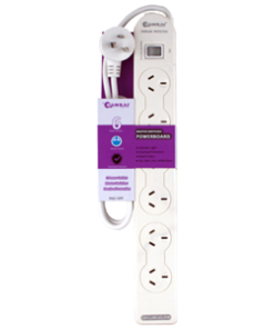 Sansai 6 Way Basic Powerboard with Master Switch