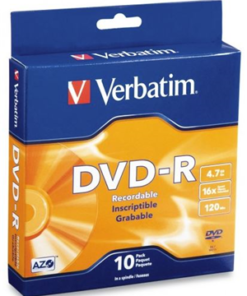 Verbatim DVD-R 4.7GB 16x 10 Pack on Spindle