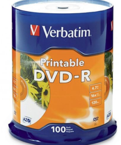 Verbatim DVD-R 4.7GB 16x White Printable 100 Pack on Spindle