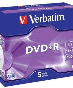 Verbatim DVD+R 4.7GB 16x 5 Pack with Jewel Cases