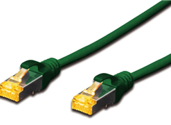 Digitus S-FTP CAT6A Patch Lead - 0.5M Green