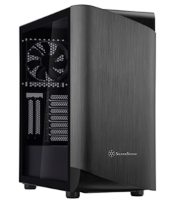 SilverStone SEA1TB-G SETA ATX Black MidTower Case with Tempered Glass