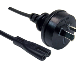 2 Pin Power Lead (M) to Figure 8 (M) 2m Power Cable - Bulk