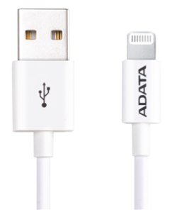 ADATA USB Type A (M) to Lightning (M) White 1m Connection Cable
