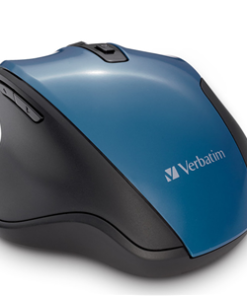 Verbatim Silent Ergonomic Wireless Blue LED Mouse - Teal