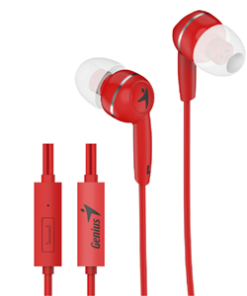 Genius HS-M320 Red In-Earphones with Inline Mic