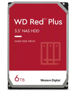 WD Red Plus 6TB SATA 3.5" Intellipower 256MB NAS HDD 3Yr Wty
