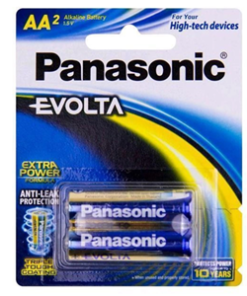 Panasonic Evolta AA Alkaline Battery 2 Pack
