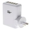 8ware5portusbwallchargerwithtraveladapterwhite3357
