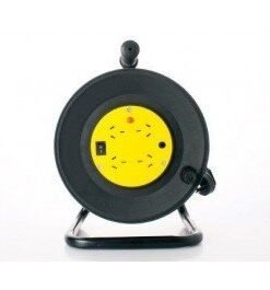 8ware Power Cable Extension Reel with 4 Way Socket Panel - 25m
