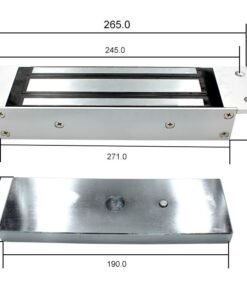 Alternative view of Single Door Magnetic Lock with Mortise Mount EL500M