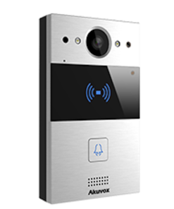 Alternative view of AV-R20A-2 Akuvox SIP 2 wire IP65 Pushbutton Video Intercom with RFID