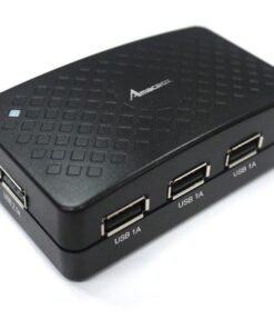 Amacrox AC25 4-Port USB Charger - 1x2.1A & 3x1A w/ 25W Total Power