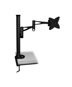 Brateck LCD Monitor Table Stand w/Arm & Desk Clamp Black VESA 75/100mm 15Kg