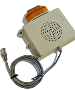 SIP IP66 Loud Ringer with Amber LED Beacon - 110dB(A) at a distance of 1 m PoE IEEE 802.3af/at SIP 2.0 (RFC3261)