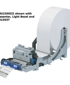 PMU2300III Kiosk Printer with Presenter & Blue Bezel
