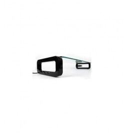 Smart Monitor Stand, 3 x USB Port, Tempered Glass, Cup / Business Card and Mobile Phone Holder Black