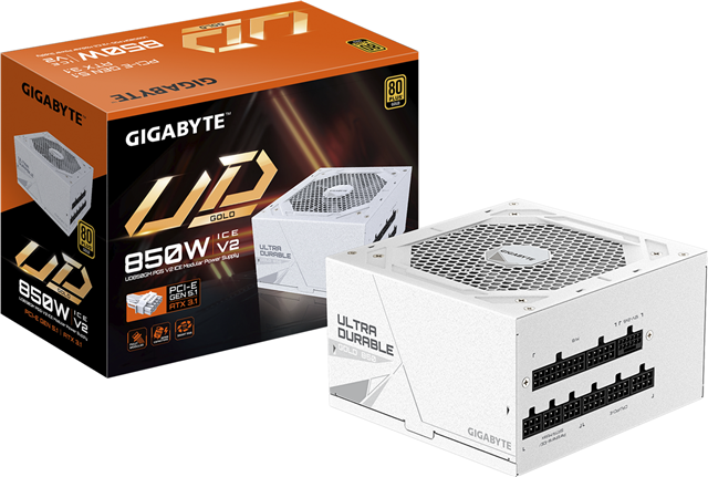 Gigabyte GP-UD850GM ICE 850W ATX Gold Full Modular PSU 10yr wty 1 Gigabyte GP-UD850GM ICE 850W ATX Gold Full Modular PSU 10yr wty