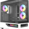 Raidmax H200 ATX Mid-Tower Case Tempered Glass White with ARGB 3 31563 5424938221808