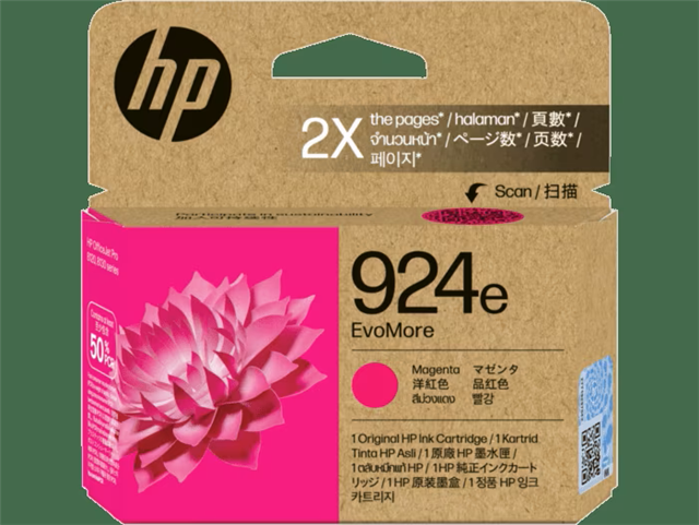 HP 924e EvoMore Magenta Original Ink Cartridge 1 HP 924e EvoMore Magenta Original Ink Cartridge