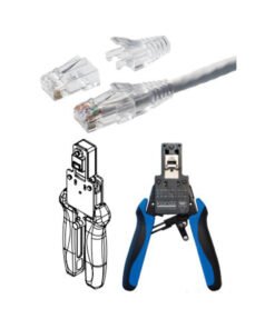 Alternative view of Crimping tool for ONE series push through RJ45 field termination – Kordz